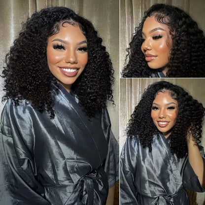 Glueless Wigs Human Hair Wear And Go Kinky Curly Lace Frontal 100% Human Hair Perruque Cheveux Humains OnSale Brazilian Raw Hair