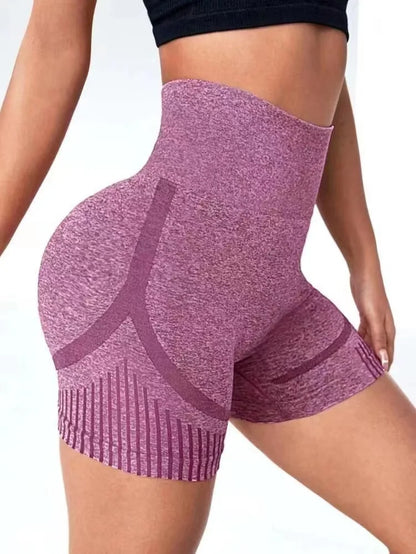 Women Yoga Shorts Women High Waist Workout Shorts Lift Butt Fitness Pants Sportswear Fitness Yoga Push Up Yoga Gym Running Short