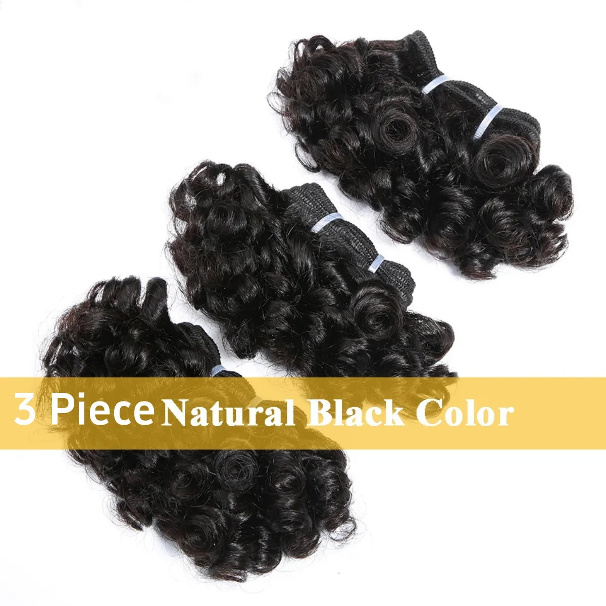 Short Bouncy Curly Human Hair Bundles 100% Human Hair Weft Brazilian Hair Weave Bundle Cheap short deep loose ocean wave bundles