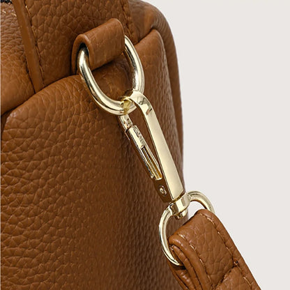 Women's Bags Fashion PU Leather Top Carrying Bag Handbags Multi Pocket Design Multifunctional Crossbody Tote Bag