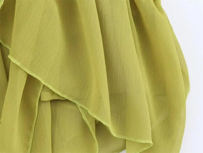 Skirts Summer Women's 2025 New Chic Women's Elegant Cascading Holiday Skirts Street Leisure Youth Fashion Long Skirts