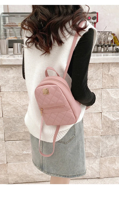 Women's bag 2024 ladies bags double pocket embroidered fashionable small book bag women's shoulder bag