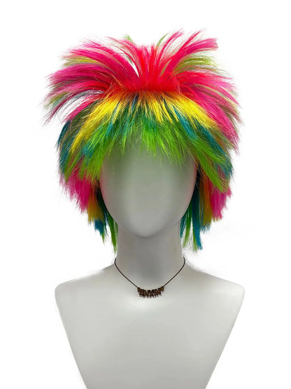 Trick colorful dress up wig explosion head hedgehog-inspired style head modeling wigs for costume party Halloween cosplay gifts