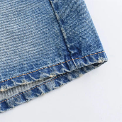 2024 New Spring and Summer  Women's Mini Skirts Fashion Women Denim Skirts Casual Chic High Street Ladies Skirt