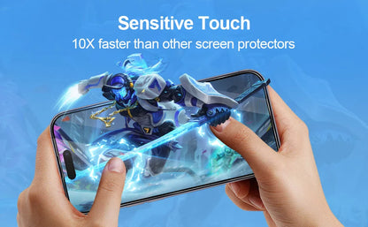 For iPhone 16 15 Pro Max Phone Case & Screen Glass For iPhone 16 15 14 13 Mini 12 11 Pro Transparent Case iPhone16 Plus Cover