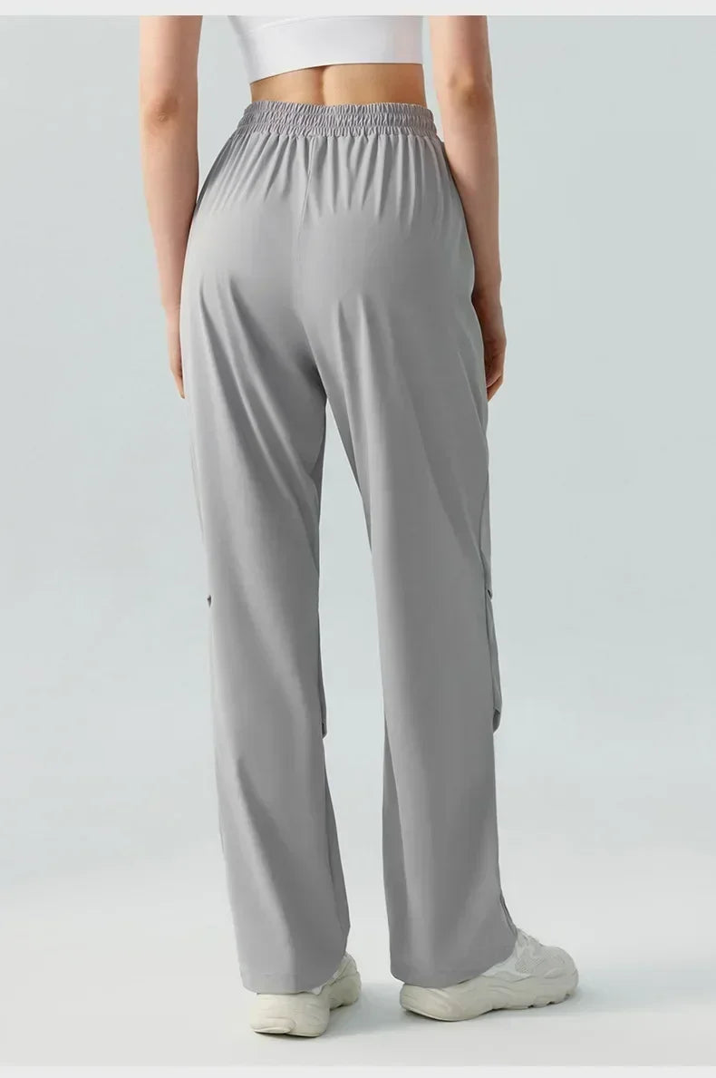 al yoga women's leggings Yoga Straight Leg Pants Loose Athletic Casual Quick Dry Fitness Pants