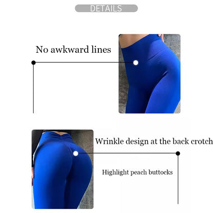 Women's Fitness Yoga Pants New High Waist and Waist Lifting Hip Fitness Pants Women's High Elasticity Speed Drying Tight Sports