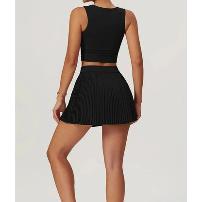 2025 Summer Fitness Skirt for Women - Quick - Dry Material Slim - Fit Design and Anti - Exposure Fake Two - Piece Style Ideal