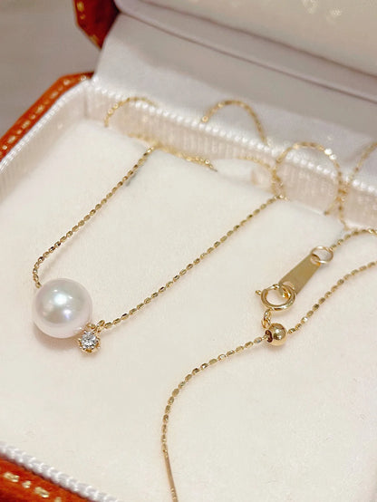 Red S925 pure silver pearl necklace for women, light luxury, fashionable, niche design, daily commuting, wearing, party