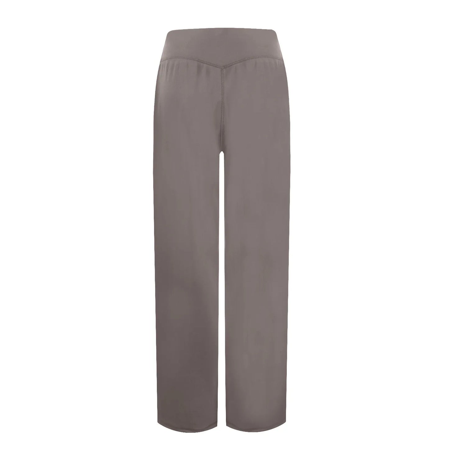 Wide Leg Yoga Pants For Women Solid Color High Waist Sweatpants With Pockets Stretch Comfy Workout Sports Trousers