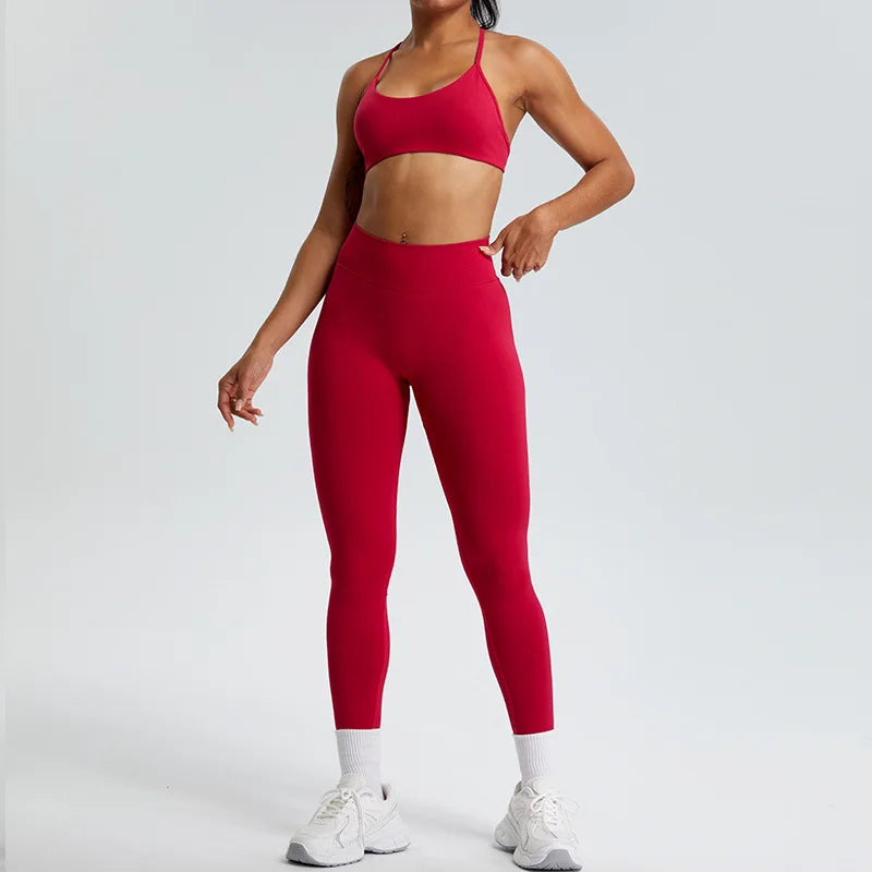 Women Yoga Pants High Waist Ribbed Sport Legging Gym Fitness Leggings Women Seamless Female Legging Tummy Control Running Tights