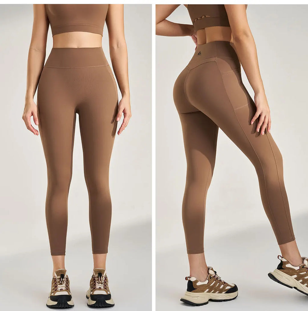 Women's High Waist Yoga Pants Peach Butt Stretch Leggings Outdoor Quick Dry Sweatpants Running Fitness No Trace Pants