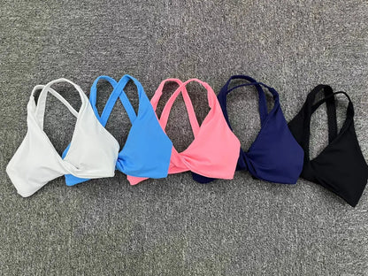Sporty Woman Top Bras Fitness Clothing Push Up Yoga Bra Underwear Sport Tops For Women Breathable Running Vest Gym Crop Tops
