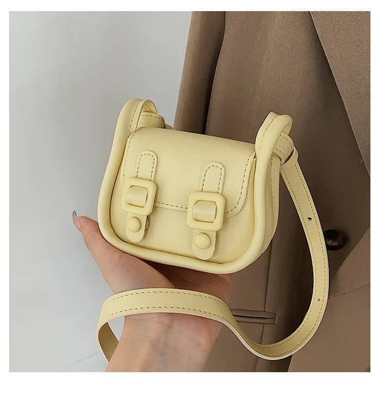 Women Bags Trendy Fashionable Retro Shoulder Bag Casual Crossbody Bag Children Messenger Bag Kids Bags for Girl Solid Wallet 가방