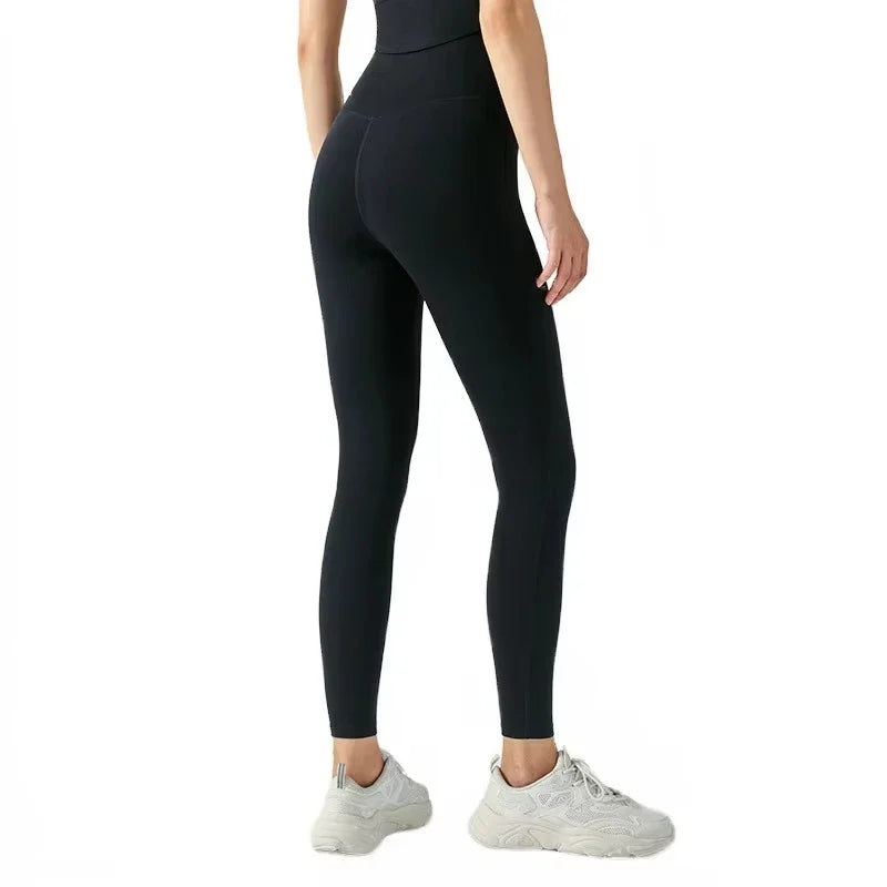 High Waisted Yoga Pants for Women, Seamless Quick Drying, Tight Fitting Running and Fitness Pants, Hip Lifting Exercise Yoga Clo
