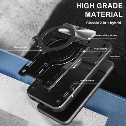 Protective Cover For Nothing Phone 3a Case With Ring Stand Holder Lens Protection Fundas Coque Capa