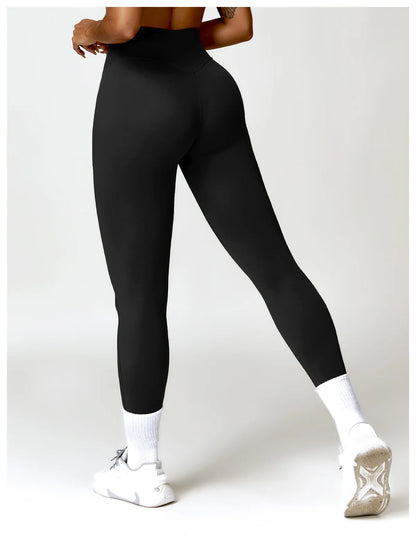 Women High Waist Yoga Pants Fitness Legging Workout Training Tights Running Pants Seamless Sport Leggings Gym Clothing