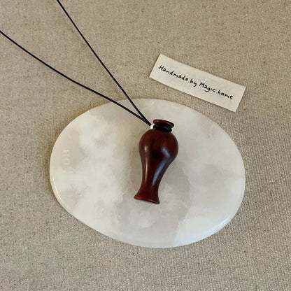 Wooden Pendant Necklace Female Fashion Sweater Chain