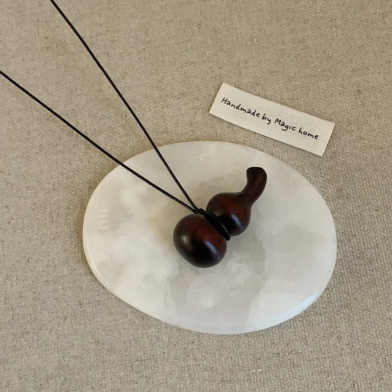 Wooden Pendant Necklace Female Fashion Sweater Chain