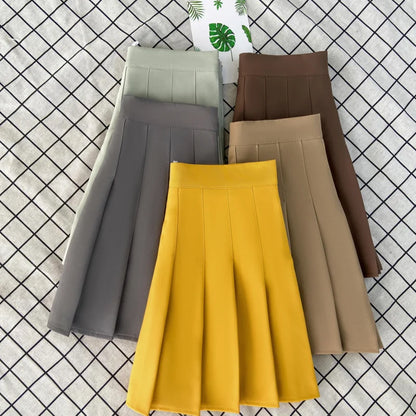 Women's Skirt Fashion Summer  High Waist Black a Line Mini Pleated Short  Skirts for School Girls Korean Style Ladies  Clothing