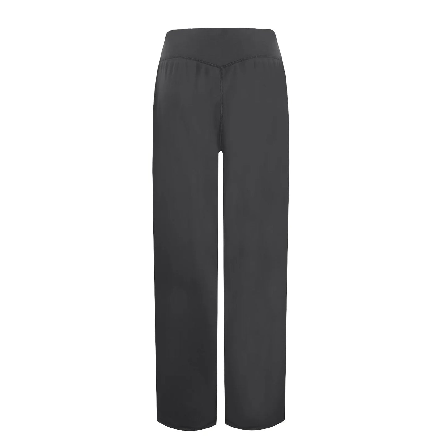 Wide Leg Yoga Pants For Women Solid Color High Waist Sweatpants With Pockets Stretch Comfy Workout Sports Trousers