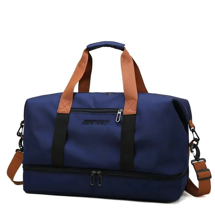Fashion Travel Bags For Women Large Capacity Men's Sports bag Waterproof Female Messenger Bag Dry And Wet Dropshipping
