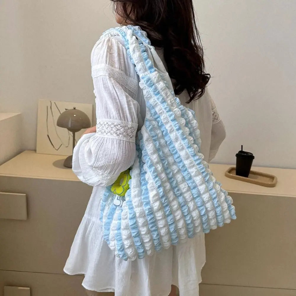 Women Girls Large Capacity Shoulder Bags Female Tote Bags Underarm Bags Causual Shopping Handbags(Pendants not included)