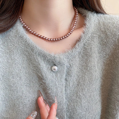 Imitaition Pearl Necklace for Women Simple Fashion Collarbone Chain White Choker Necklaces Designer Wedding Jewelry Wholesale