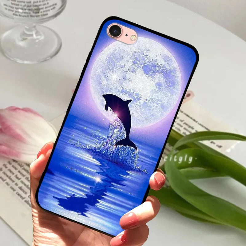 For iPhone 6S 6 Case Silicone Soft Back Phone Cover For iPhone 7 7Plus 6 6S Plus Silicon Cases For iPhone 8 8 Plus Fundas Bumper