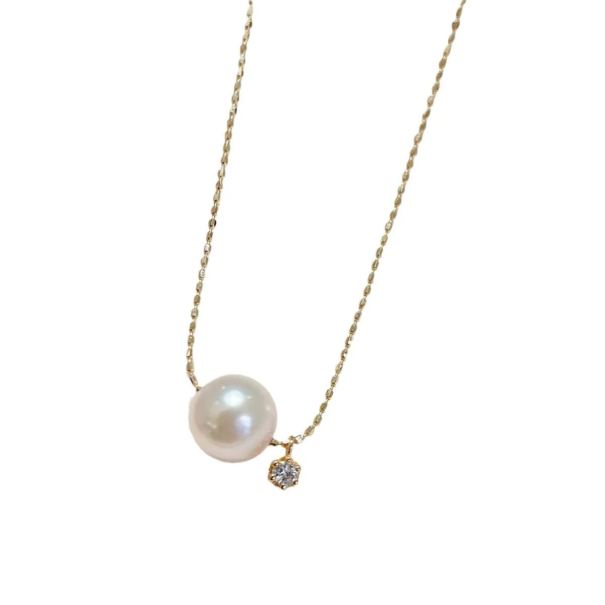 Red S925 pure silver pearl necklace for women, light luxury, fashionable, niche design, daily commuting, wearing, party