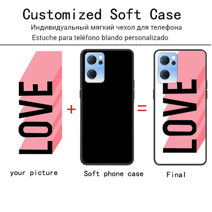 Custom Glass Phone Case for iPhone 13 14 12 7 8 Plus X 11 Pro XS MAX XR 6 SE 6s Cover DIY Customized Design Picture Name Photo