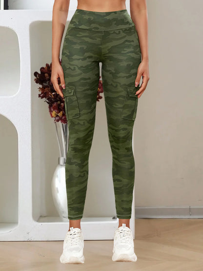 New Camouflage Printed Yoga Pants Women's High Waist Butt Lifting Workout  Tights Push Up Fitness Leggings Gym Activewear