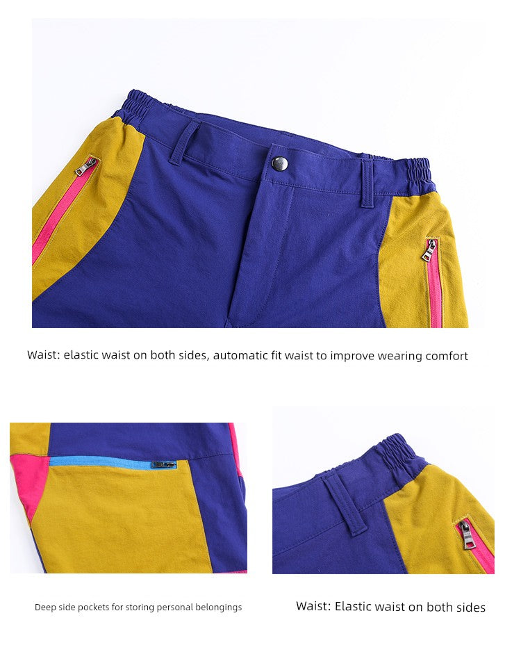 Contrast Color Fit Slimming Sweat-Absorbing Sports on Foot Outdoor