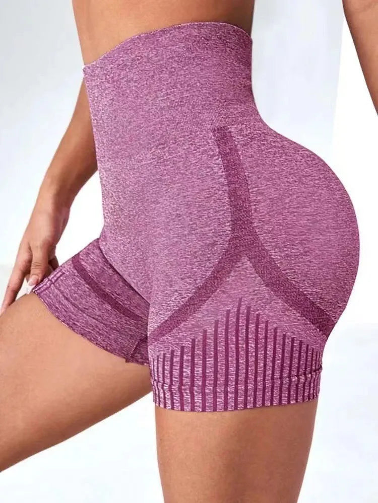 Women Yoga Shorts High Waist Workout Shorts Fitness Yoga Lift Butt Fitness Ladies Gray Yoga Gym Running Short Pants Sportswear
