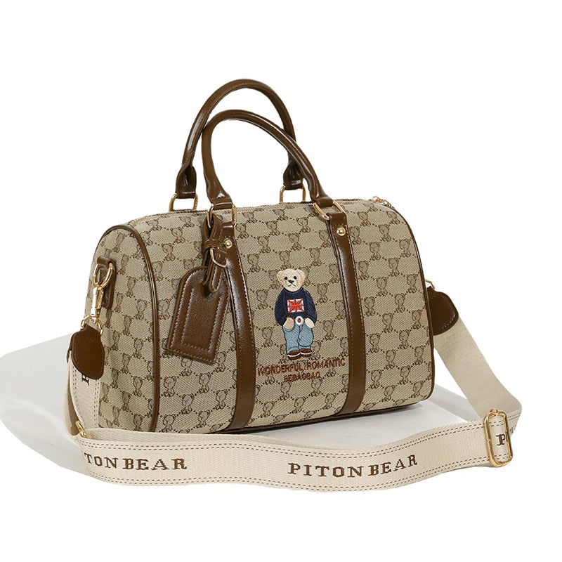 New Women Pillow Bag Large Capacity Fashion Lightweight Luggage Travel Bag Designer Retro Female Handbag Shoulder Crossbody Bags