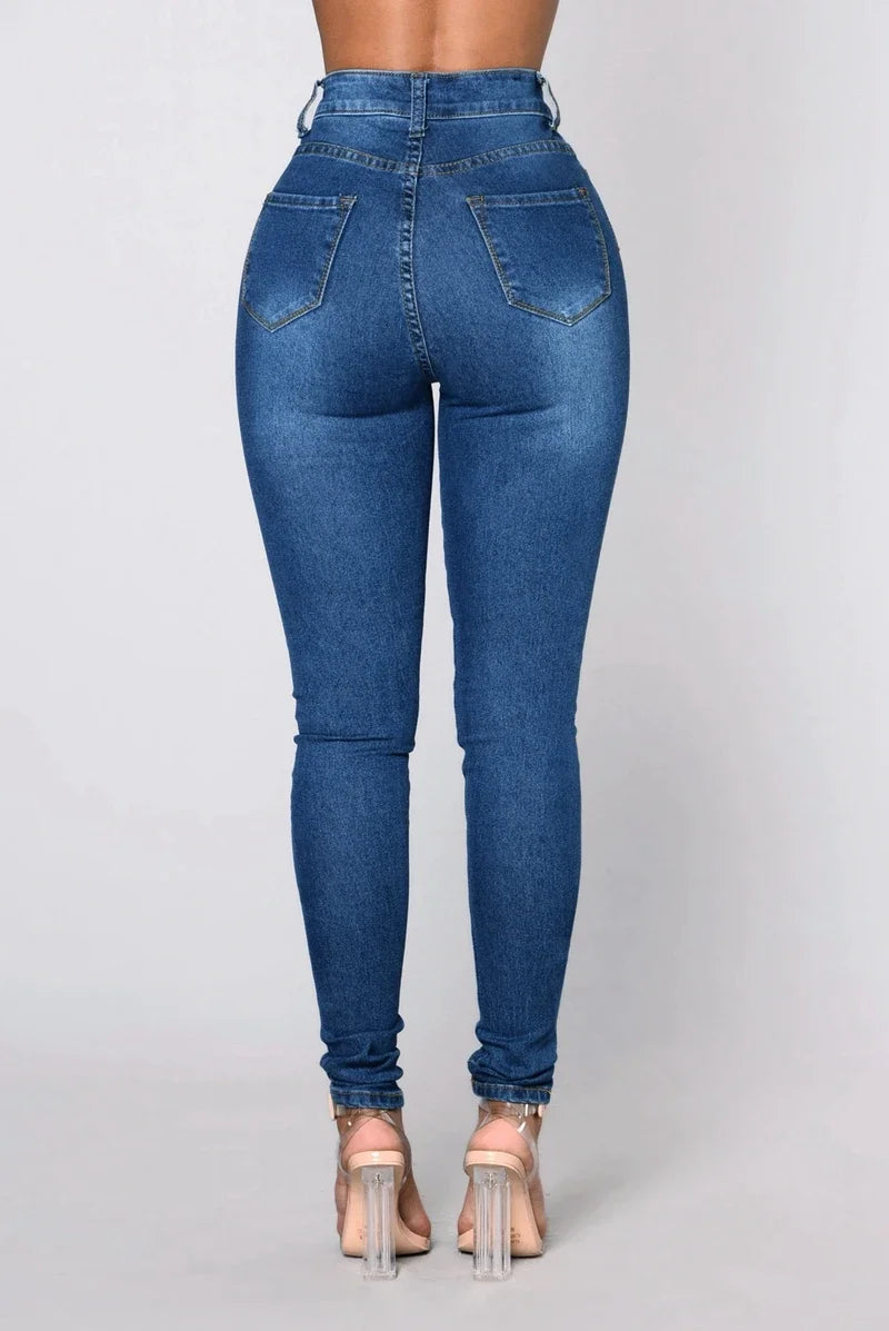 Slim Jeans for Women Skinny High Waist Trousers Jeans Women Black Denim Pencil Pants Stretch Women Jeans Pants Calca Jeans