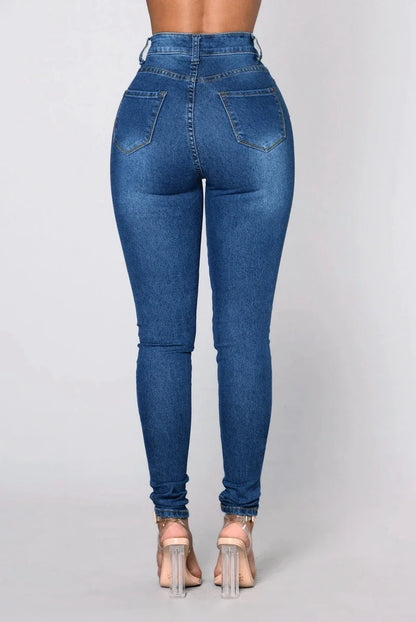 Slim Jeans for Women Skinny High Waist Trousers Jeans Women Black Denim Pencil Pants Stretch Women Jeans Pants Calca Jeans