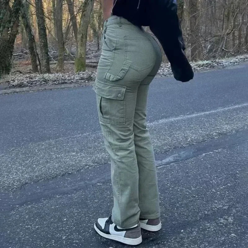 Women Elegant Vintage Stretch Bodycon Jeans Fashion Casual Double Breasted High Waist Skinny Denim Pants Trousers