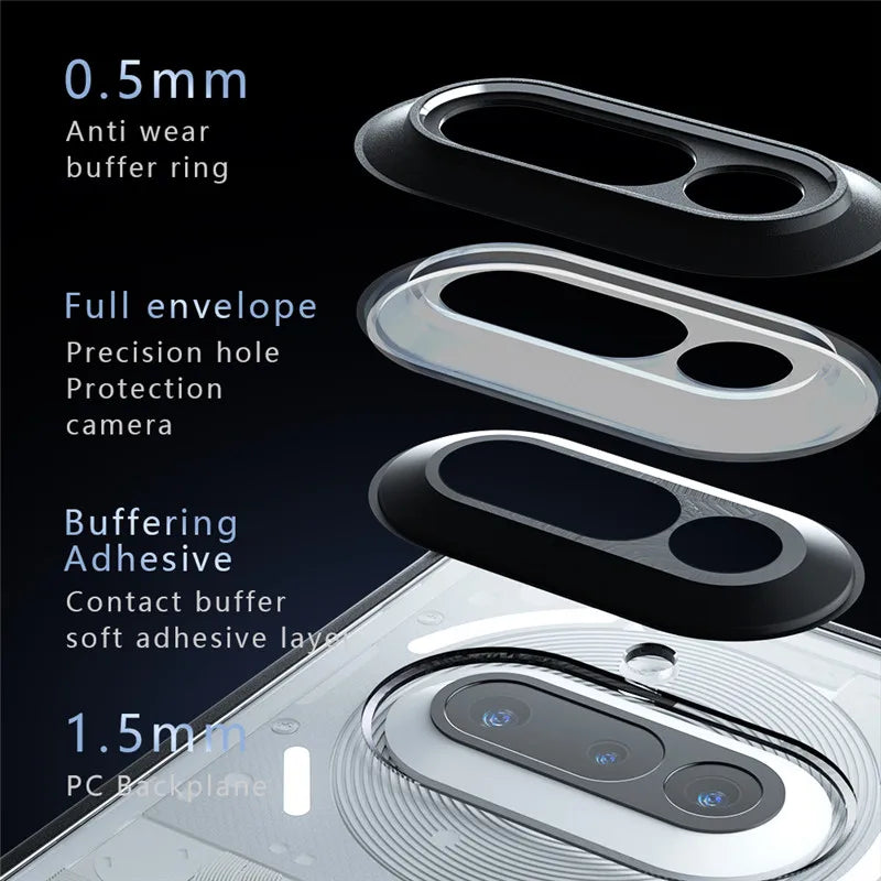 For Nothing Phone 3a Case Nothing Phone 3a Pro Cover Soft TPU Frame PC Bumper Protective Phone Cases On Nothing Phone (3a) Funda