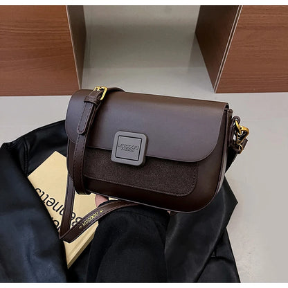 Women's Bag 2025 Autumn and Winter Simple Fashion Small Square Bag Korean Style High-Grade Fashion All-Match Casual Shoulder Bag
