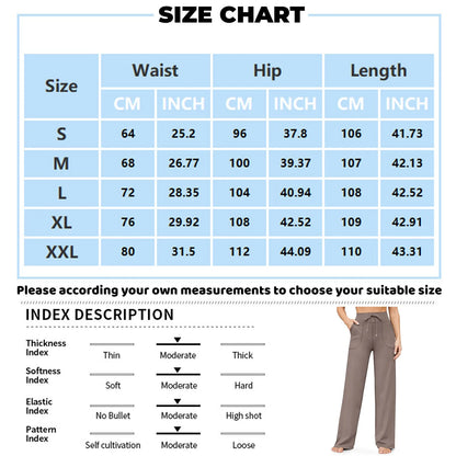 Wide Leg Pants For Women Yoga Pants High Waist Sweatpants With Pockets Stretch Pants Comfy Workout Sports Sweatpants