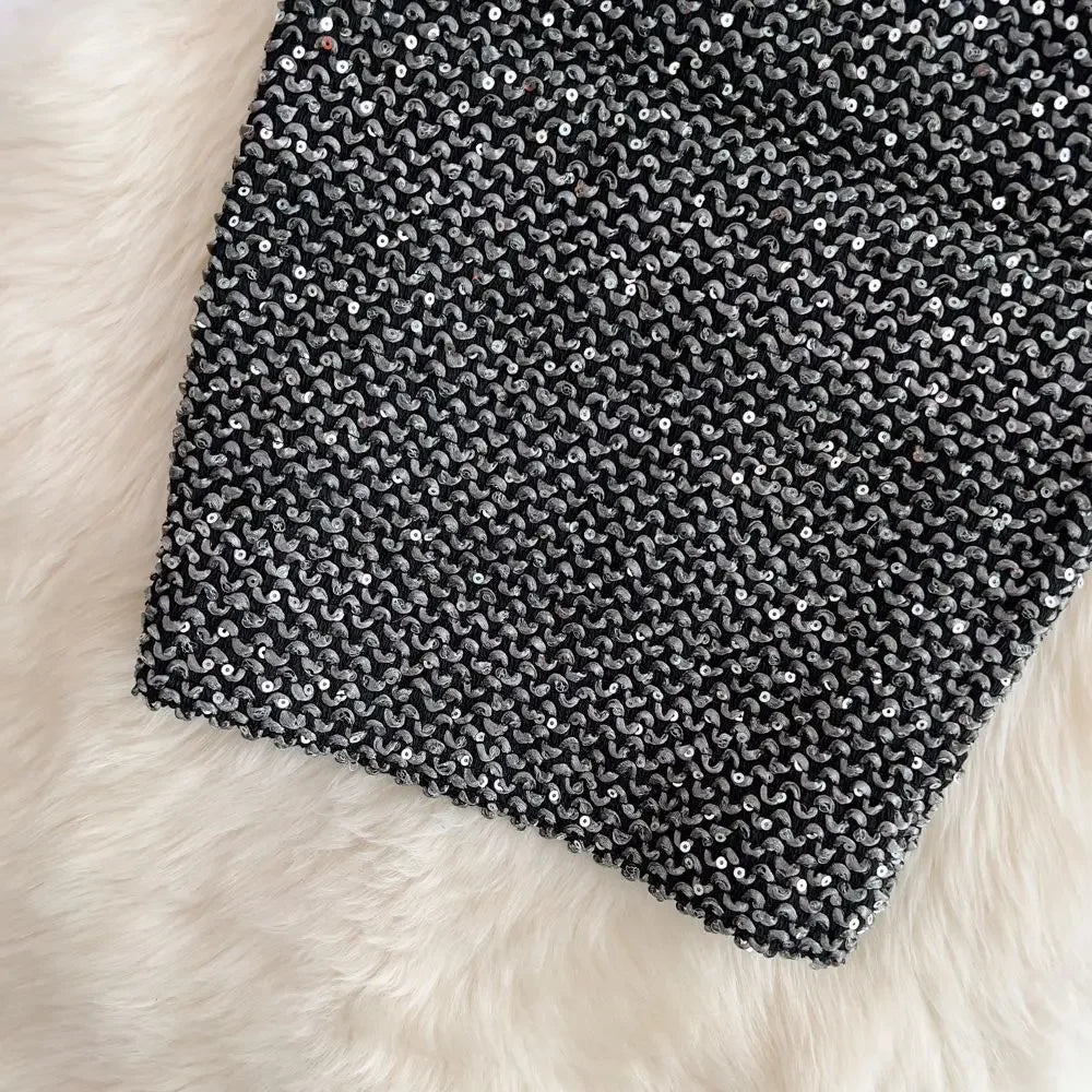 Skirts For Women Stylish Sequin Woman Skirt Formal Office Premium Chic And Elegant V Luxury Offer Original Hot Korean Style On