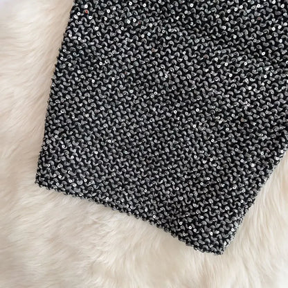 Skirts For Women Stylish Sequin Woman Skirt Formal Office Premium Chic And Elegant V Luxury Offer Original Hot Korean Style On