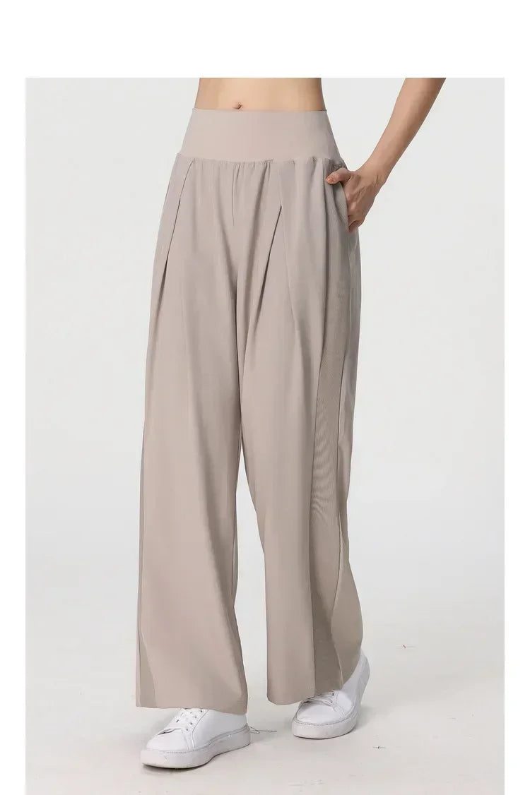 Yoga Pants Outdoor Loose Athletic Casual Pants Running Fitness Wide Leg Pants
