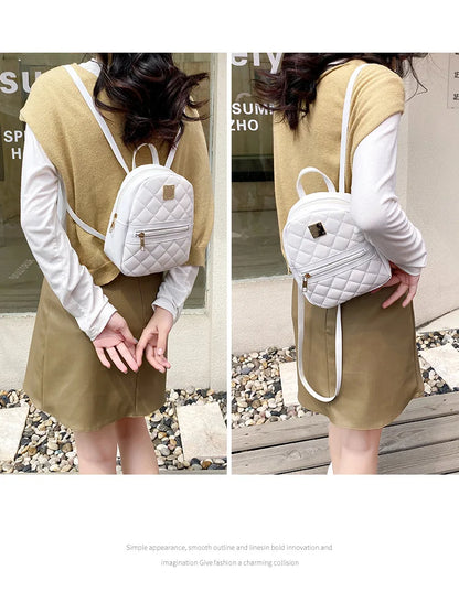Women's bag 2024 ladies bags double pocket embroidered fashionable small book bag women's shoulder bag