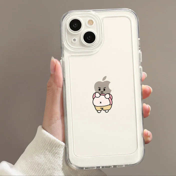 Funny Phone Case For iPhone 16 15 14 13 12 11 Pro Max XR X XS 13 12 Mini Soft Clear Cover