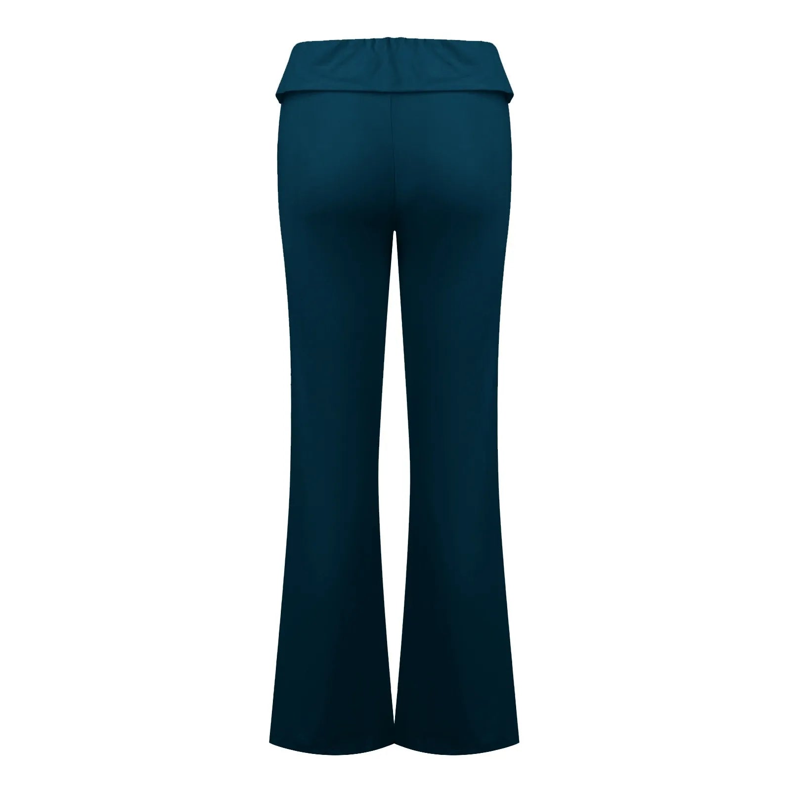 Long Pants Women Fashion Trousers Solid Elastic Leggings Flare Bottoms High Waist Wide Leg Athletic Yoga Bell Pants Summer
