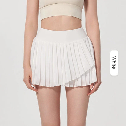 Skirts for women Naked Feel Anti-Bacterial Yoga Skirt Running Tennis Golf Workout Skirt with Built-in Shorts & Ruffle Hem