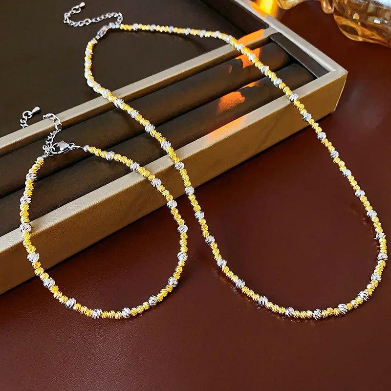 French 2024 New Necklaces for Women Simple Fashion Design Sense Collarbone Chains Versatile Luxury Jewelry Wholesale