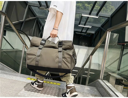 Fashion Travel Bags For Women Large Capacity Men's Sports bag Waterproof Weekend Sac Voyage Female Messenger Bag Dry And Wet